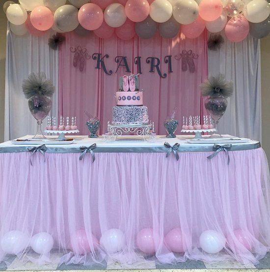 pretty ballerina party decorations