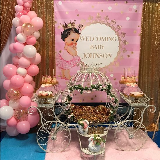 princess ballerina themed sweet table