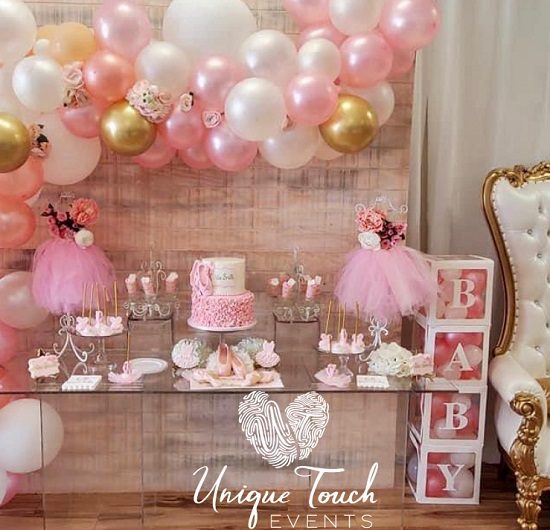 tutu excited baby shower