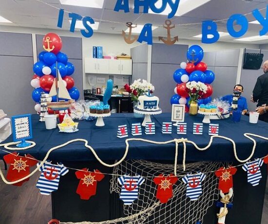 ahoy its a boy party decorations and banners