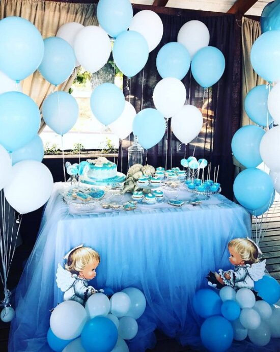ahoy nautical and angel boy baby shower