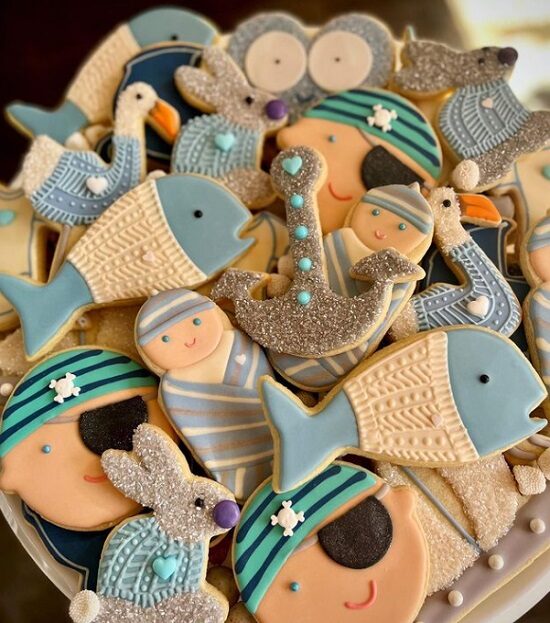 cute nautical cookies