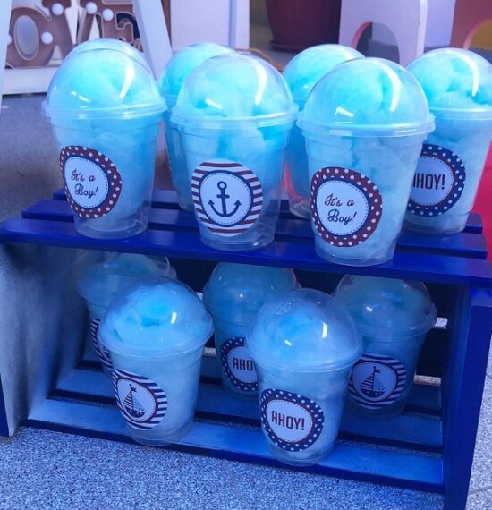 nautical fairy floss favors