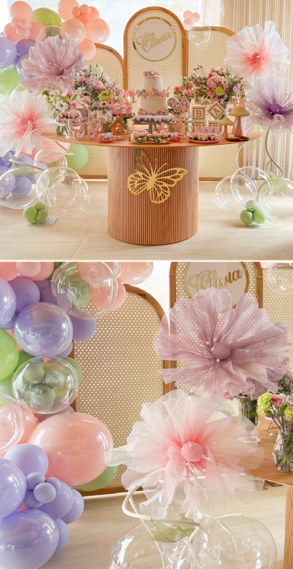 beautiful floral butterfly balloons