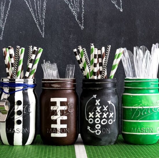 Football-Party-Mason-Jar-Set
