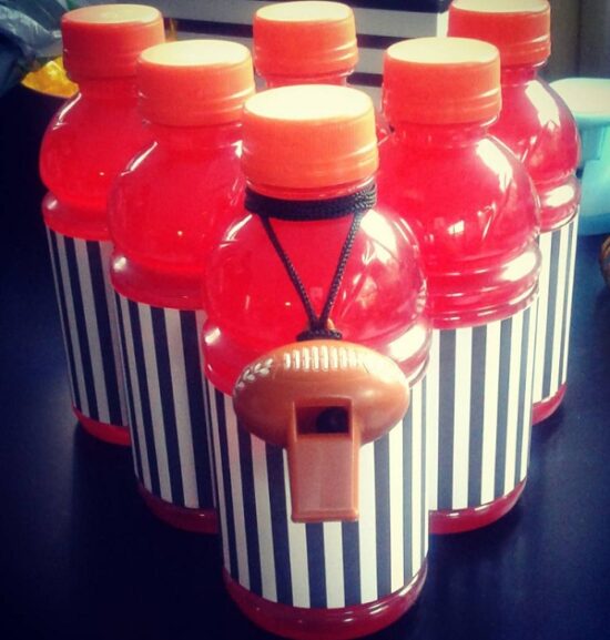 football bottle decoration ideas