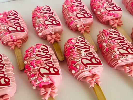 Barbie Themed Cakesicles
