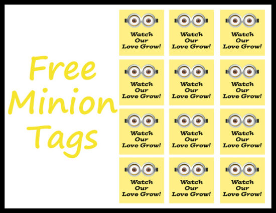 Free-minion-seed-favor-tag-watch-our-love-grow