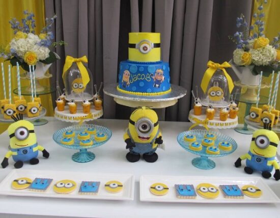 minion themed baby shower
