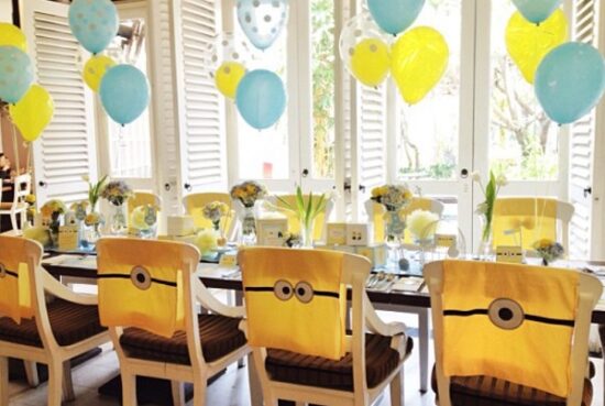 simple minion baby shower party