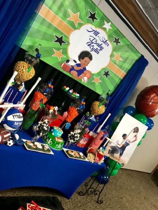 All Star Sports Themed Baby Shower