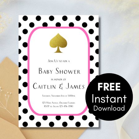 Free Editable Invitation kate spade