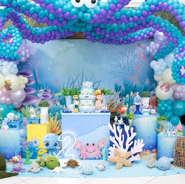 under the sea giant octopus balloon