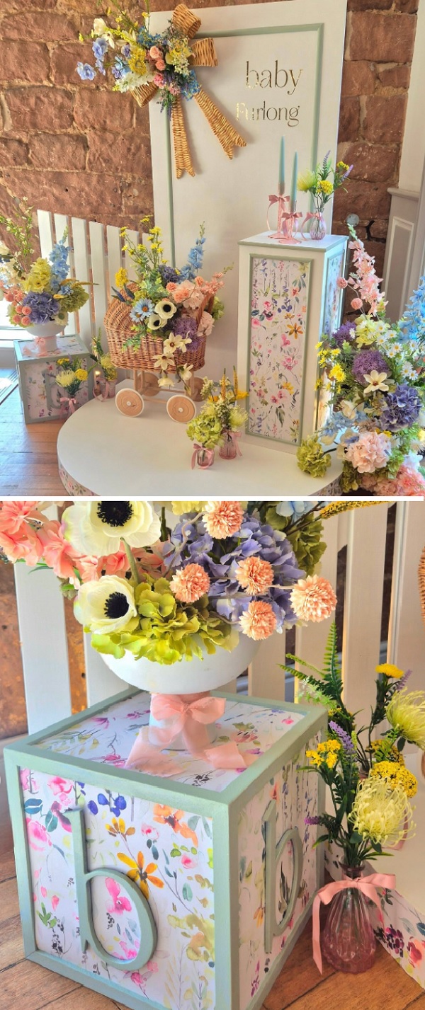 English Country Garden themed baby shower