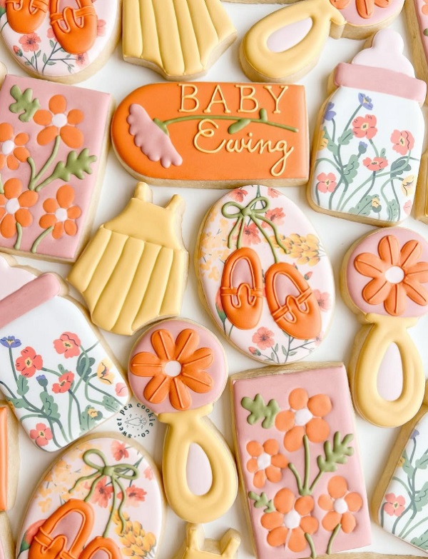 baby in bloom creative cookies