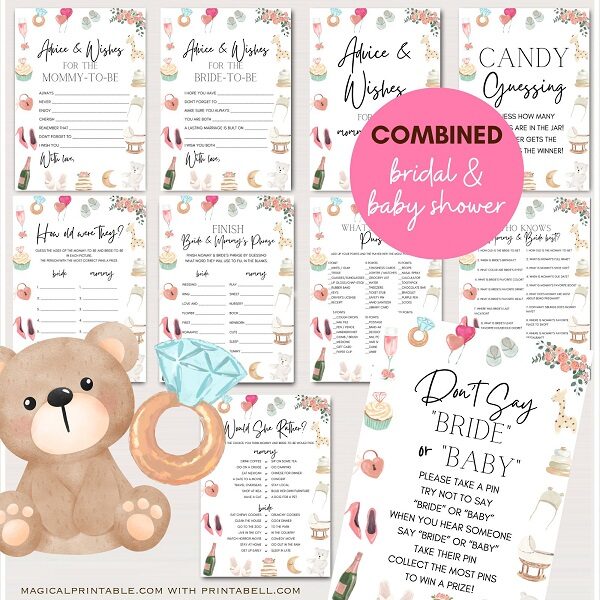 Combined Baby Shower and Bridal Shower Games