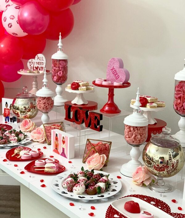 Valentine's Candy Table