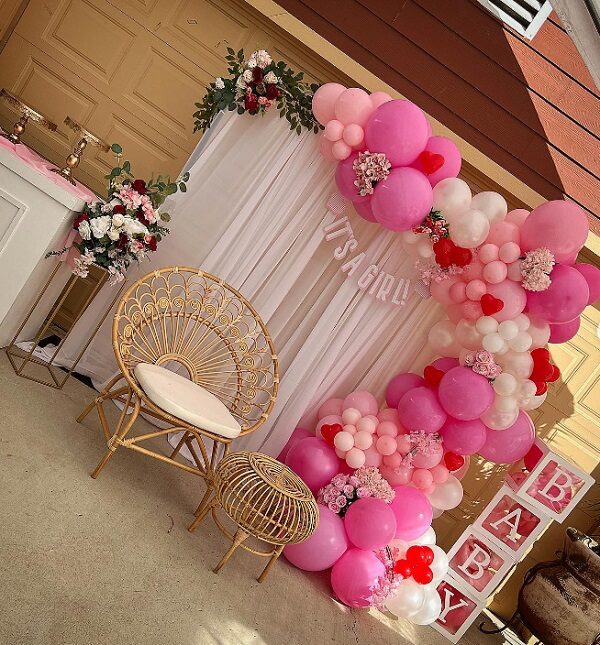 Valentines Theme baby shower decorations