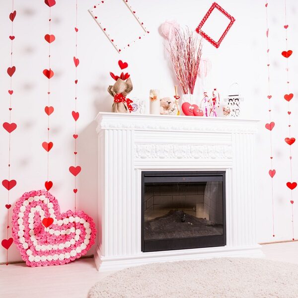 Red and Pink Heart garland