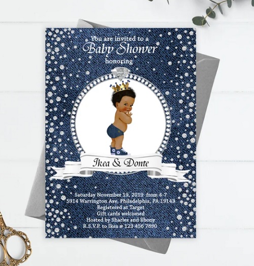 Denim-and-Diamonds-Baby-Shower-Invitation
