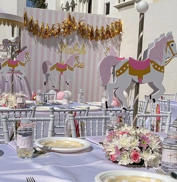 large horse carousel props