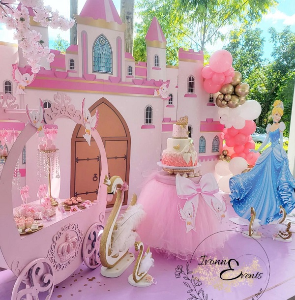 magical and fairytable disney princess themed baby shower