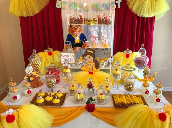 beauty-and-the-beast-baby-shower-dessert-table-setup