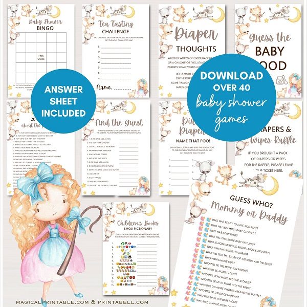 lullaby nursery rhyme storybook baby shower