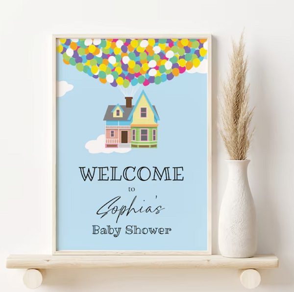 up-themed-baby-shower-welcome-sign