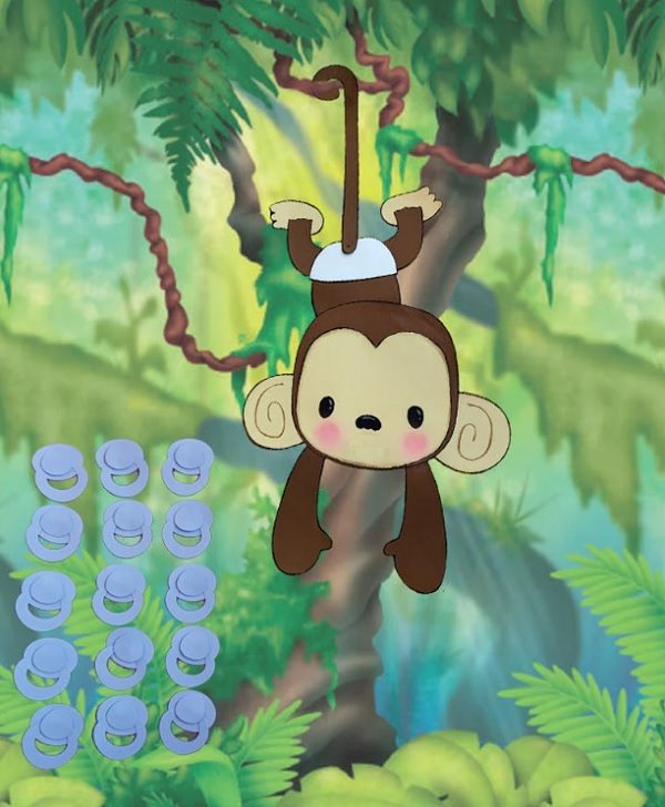 Pin-the-dummy-on-the-Monkey-Baby-Shower-Game