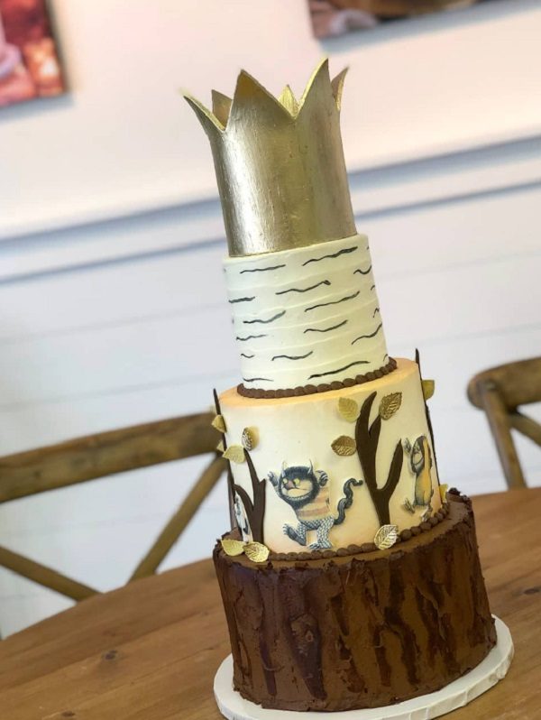 Stunning Where the Wild Things Are baby shower cake