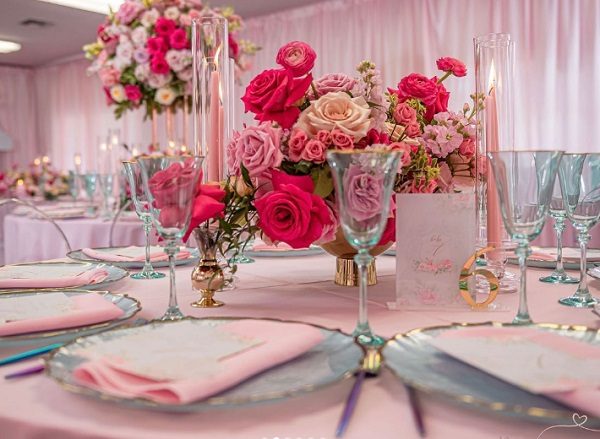 florals florals parisian themed setup