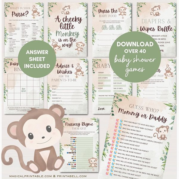 monkey-baby-shower-games
