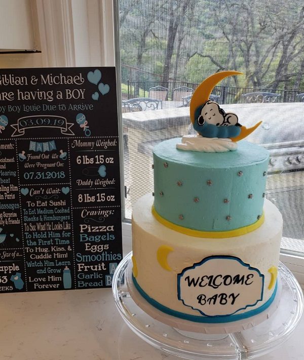 snoopy-baby-shower-2-tier-cake