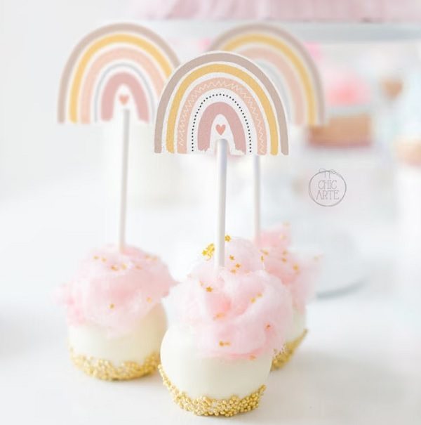 Boho Rainbow toppers