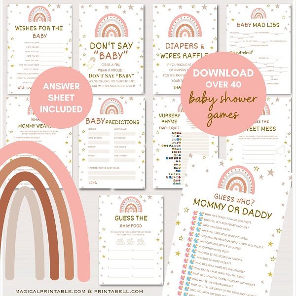 boho-rainbow-baby-shower-games