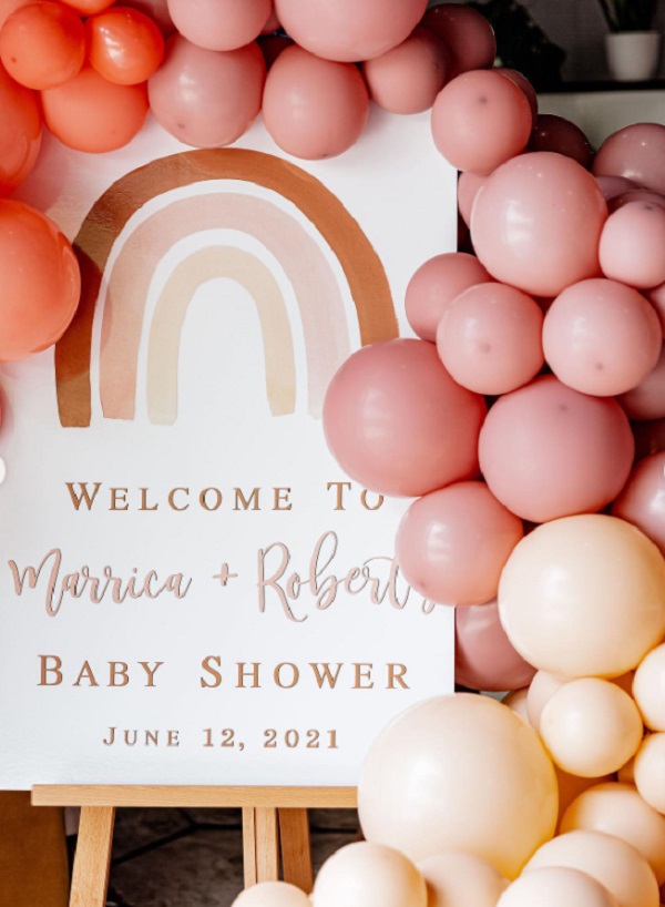 rainbow-boho-baby-shower-welcome-sign