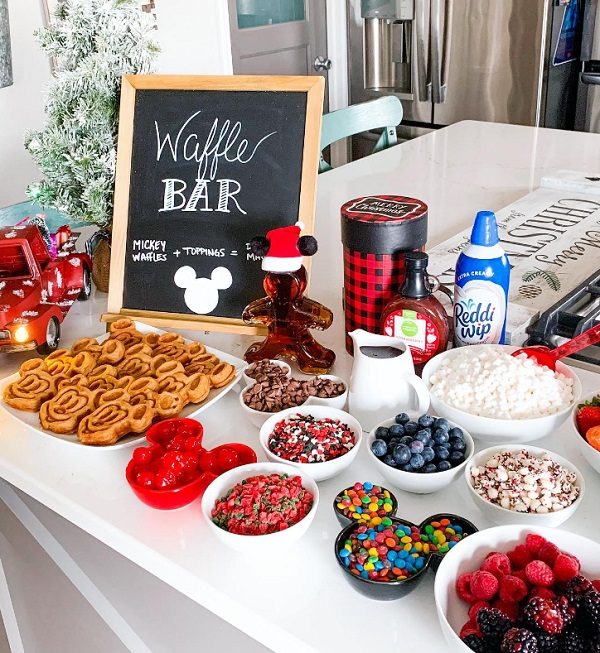 mickey mouse waffle bar
