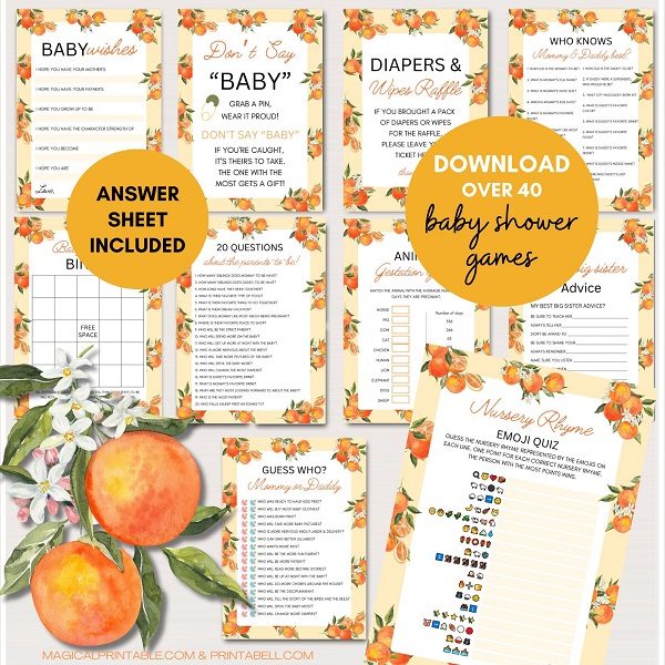 little cutie is on the way baby shower games