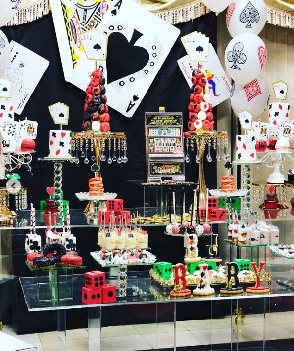Casino Royale Baby Shower dessert table