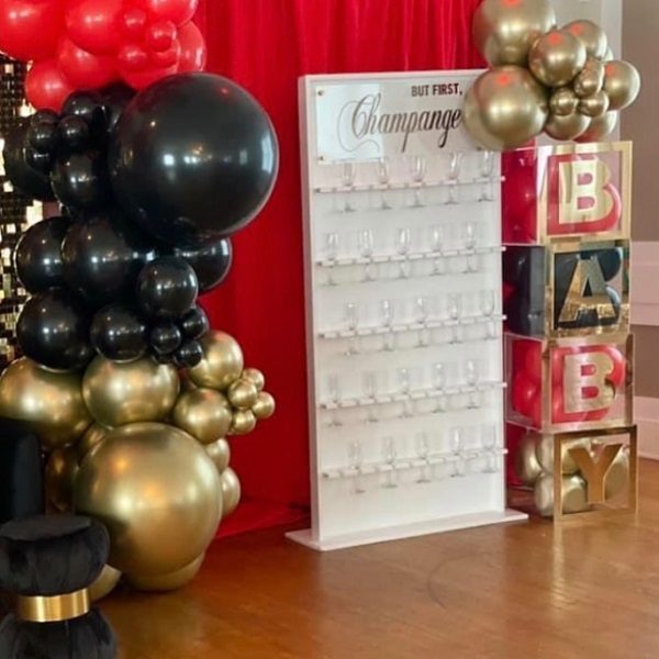 Casino Themed Baby Shower balloon decor
