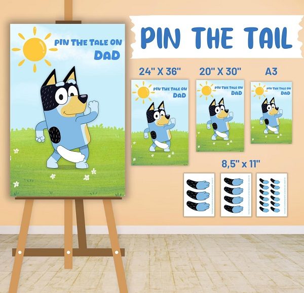 Pin The Tail on bluey