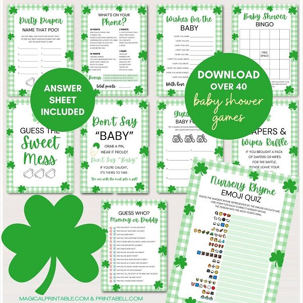 St Patricks Day Baby Shower Games