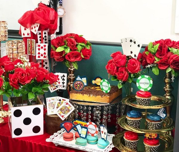 Surprise Casino Theme baby shower