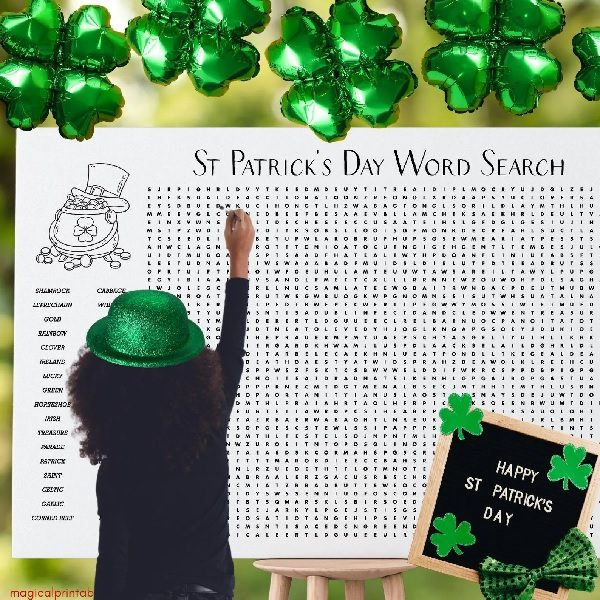 st patricks day word search