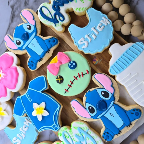 creative stitch baby shower sugar cookies