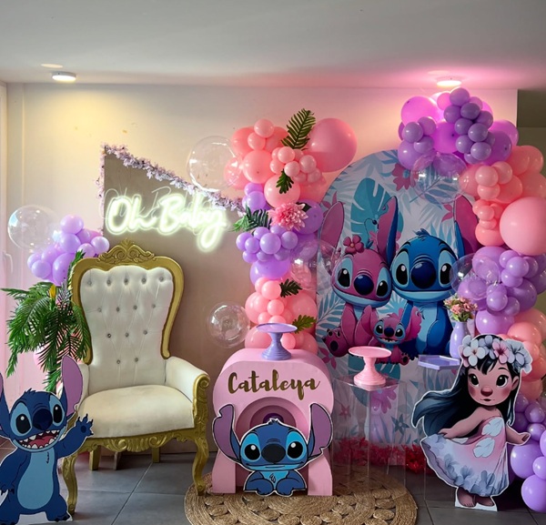 stitch angel lilo party decoration and balloons