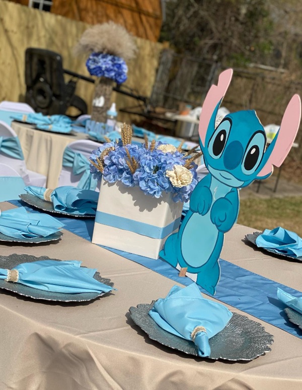 stitch table centerpiece cutout