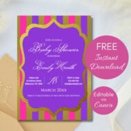 Free Editable Invitation Moroccan