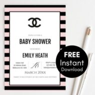 Free Editable Invitation chanel